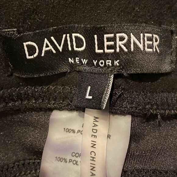 David Lerner NY Black Super Soft Leggings Size Large - Picture 6 of 7